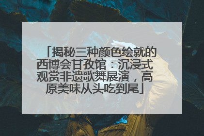 揭秘三种颜色绘就的西博会甘孜馆：沉浸式观赏非遗歌舞展演，高原美味从头吃到尾